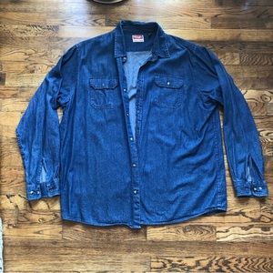 Men’s Wrangler Button Denim Shirt